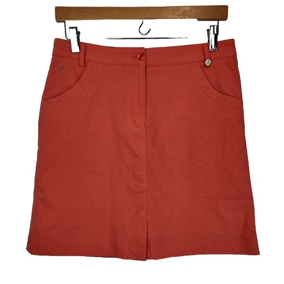 Golfino Golf Skort Womens 6 Coral Stretch Performance Brief Active Outdoor Bold - Picture 1 of 11